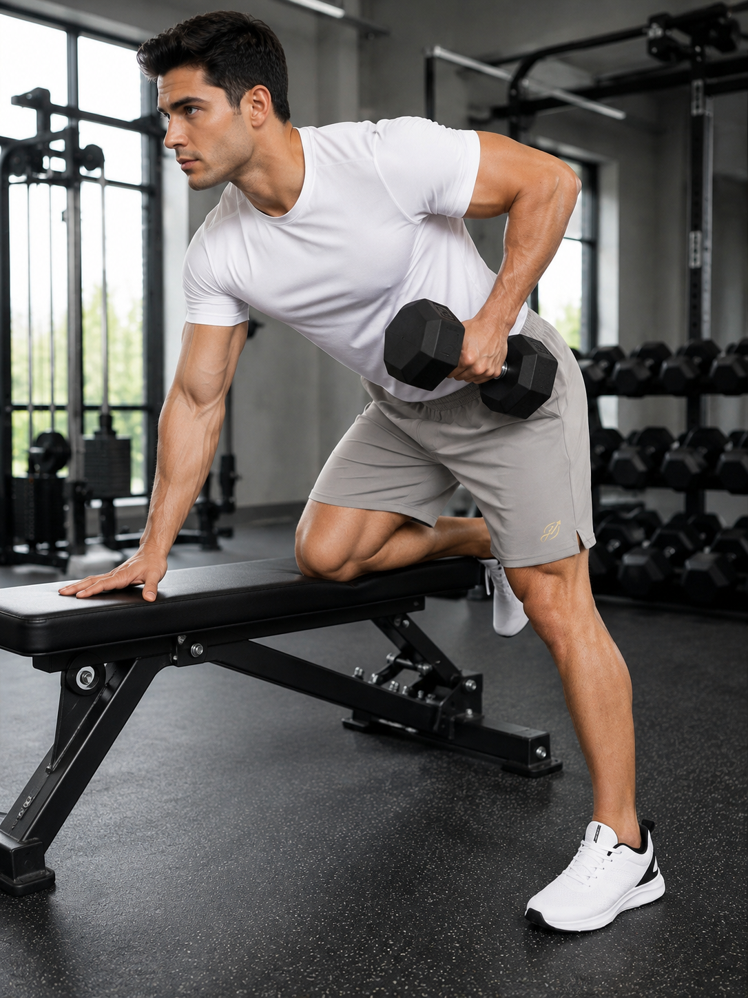 ABVI Men's Light Grey Dry-Fit Sports Shorts | Gym, Running & Casual Wear