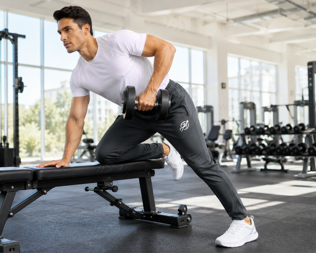 ABVI Men's Dark Grey Regular Fit Jogger Trackpants | Zip Pockets | Gym & Casual