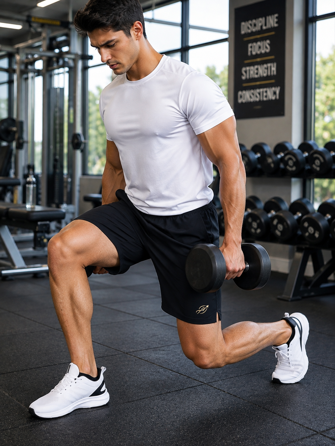 ABVI Men's Black Dry-Fit Sports Shorts | Gym, Running & Casual Wear
