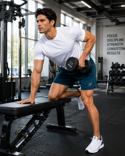 ABVI Men's Airforce Blue Dry-Fit Sports Shorts | Gym, Running & Casual Wear